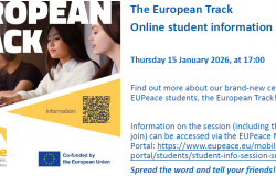 Studentska info online sesija – European track