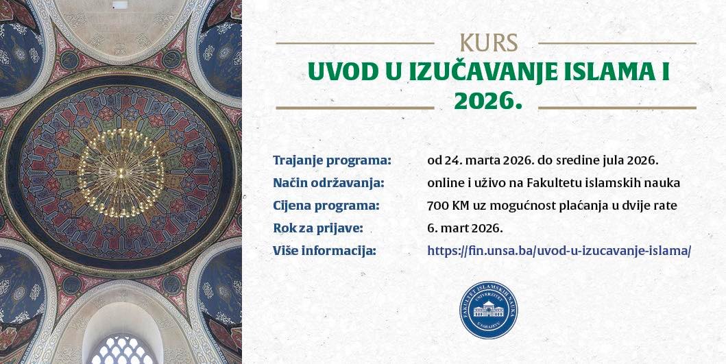 Kurs: Uvod u izučavanje islama I (2026)