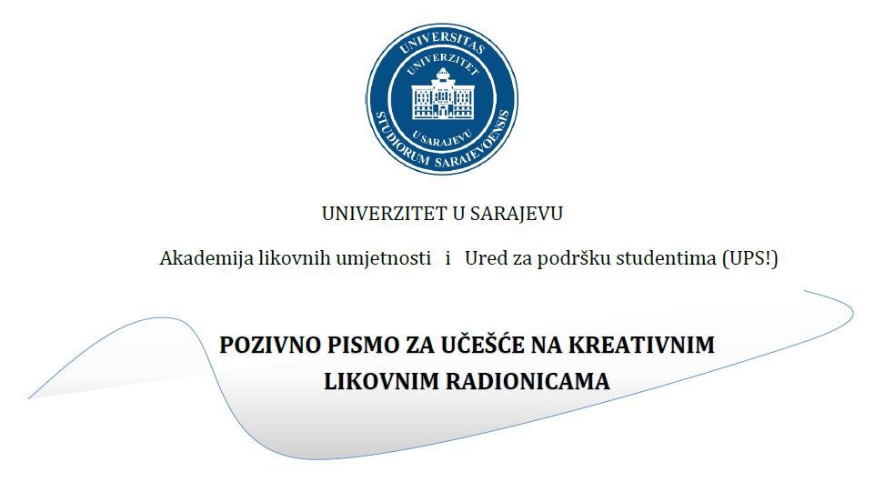 Akademija Likovnih Umjetnosti UNSA I Ured Za Podršku Studentima UNSA ...