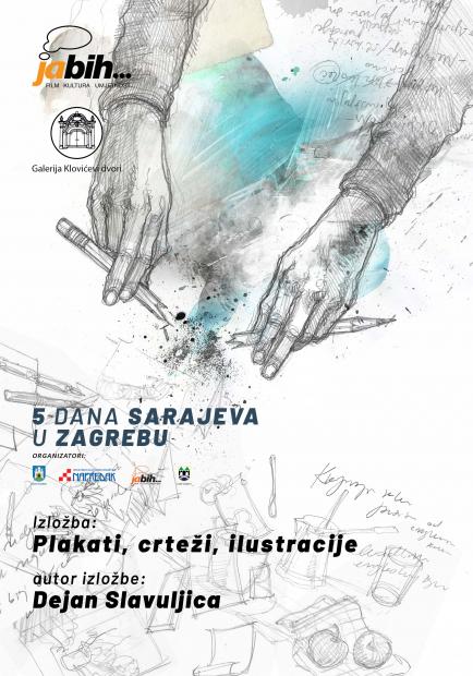 Izložba Dejana Slavuljice, asistenta Akademije likovnih umjetnosti UNSA, na Festivalu u Zagrebu