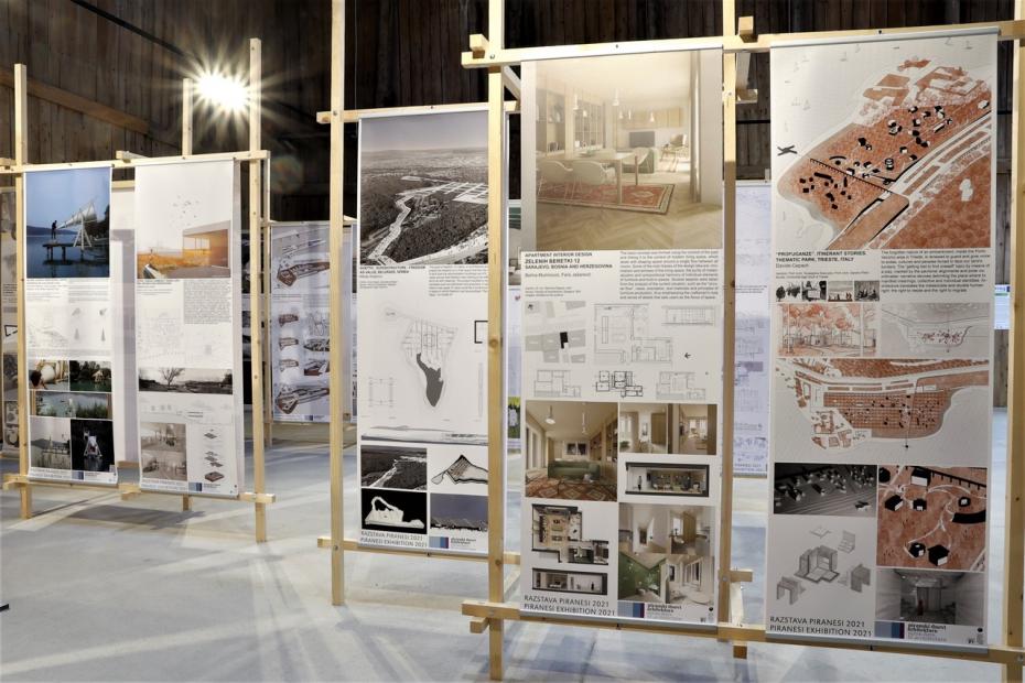 Radovi studenata Arhitektonskog fakulteta UNSA izloženi u okviru Piranskih dana arhitekture