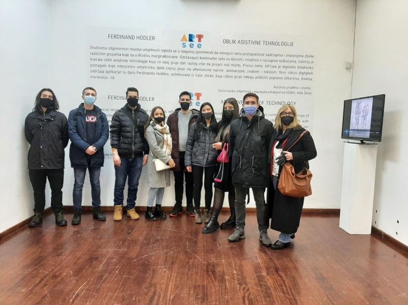 Studenti Fakulteta političkih nauka UNSA posjetili Umjetničku galeriju BiH