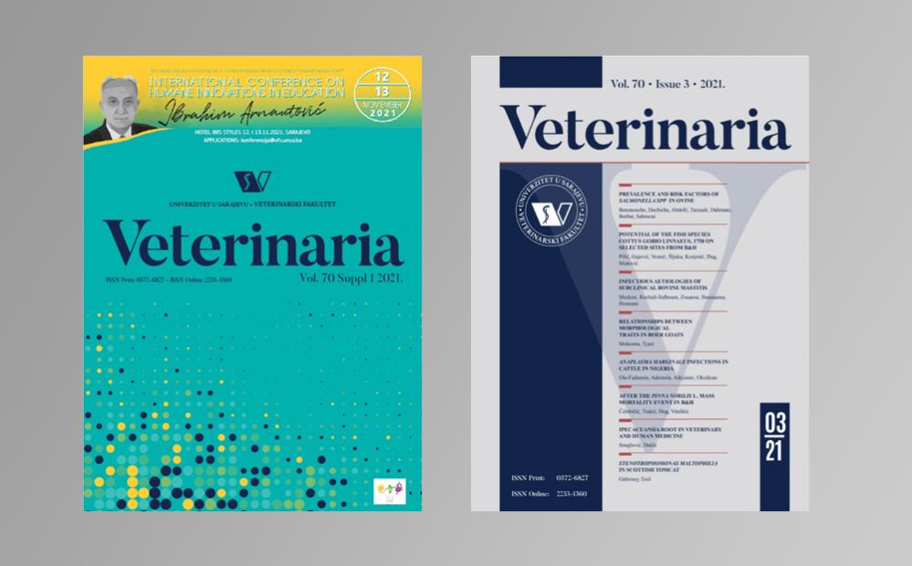 U sklopu izdavačke aktivnosti Veterinarskog fakulteta UNSA objavljena nova izdanja časopisa “Veterinaria”