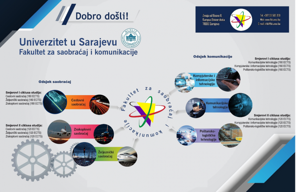 Upiši Fakultet za saobraćaj i komunikacije Univerziteta u Sarajevu