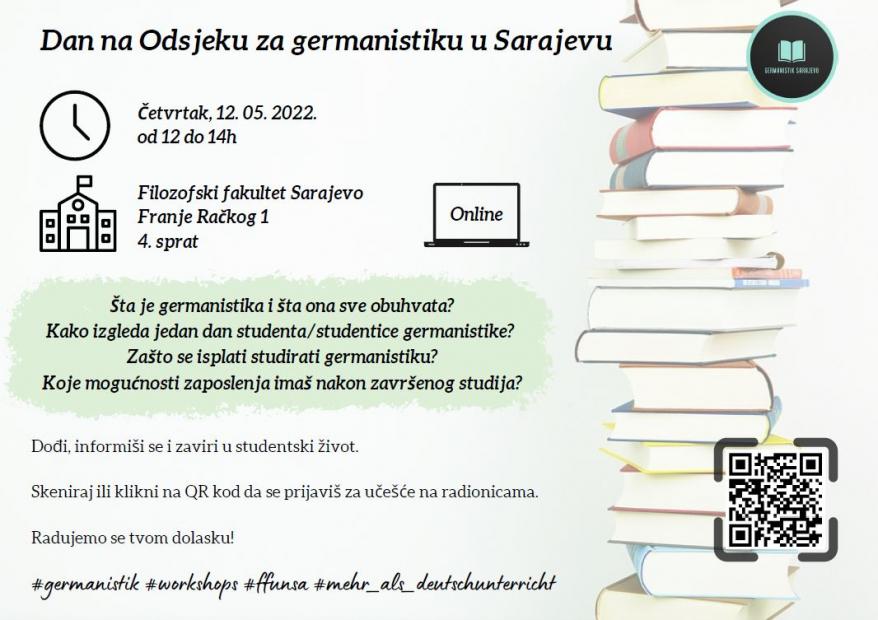 Dan na Odsjeku za germanistiku Filozofskog fakulteta Univerziteta u Sarajevu  