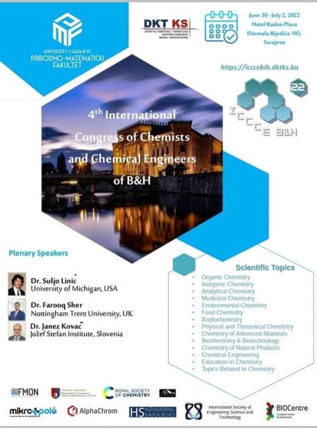 4. Međunarodni kongres hemičara i hemijskih inženjera BiH / 4th International Congress of Chemists and Chemical Engineers of B&H
