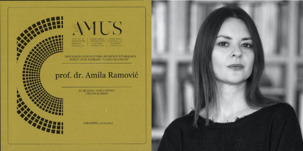 Prof. dr. Amila Ramović dobitnica nagrade “Vlado Milošević” za 2021. godinu