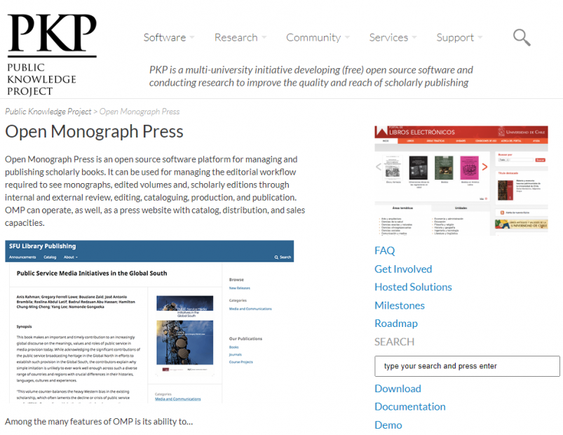 Uspostavljanje E-platforme (Open Monograph Press) za univerzitetska izdanja Univerziteta u Sarajevu