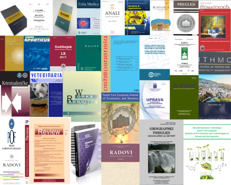 Indeksirani časopisi koje publikuju organizacione jedinice, pridružene članice i nastavno-naučne baze Univerziteta u Sarajevu