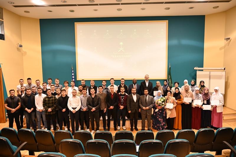 Svečanost u povodu dodjele certifikata polaznicima Kursa arapskog jezika za studente Fakulteta islamskih nauka u Kulturnom centru Kralj Fahd u Sarajevu