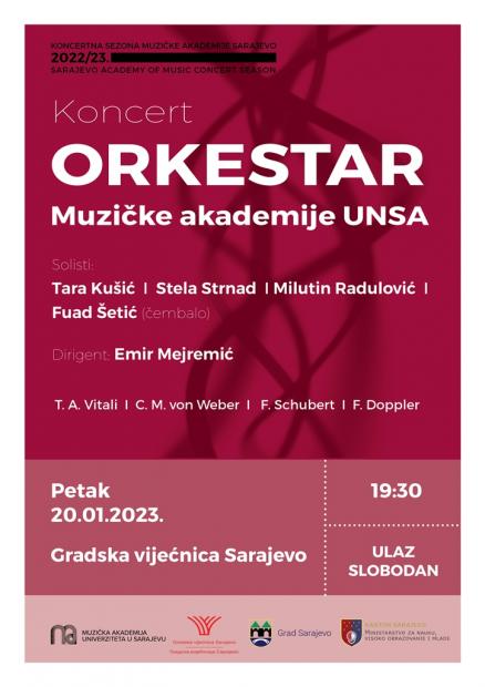 Koncert Orkestra Muzičke akademije UNSA