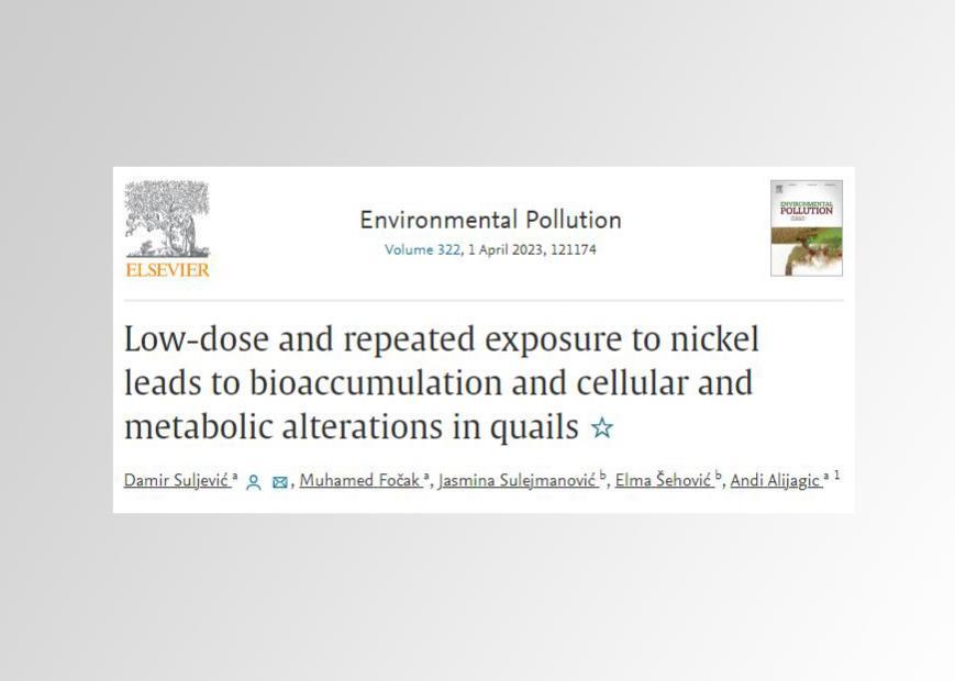 Rad tima sa Prirodno-matematičkog fakulteta UNSA objavljen u prestižnom časopisu „Environmental Pollution“