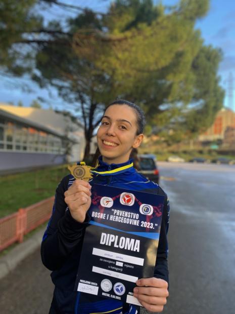 Katarina Kraišnik, studentica Fakulteta za kriminalistiku, kriminologiju i sigurnosne studije UNSA | Seniorska prvakinja na prvenstvu BiH u taekwondo-u