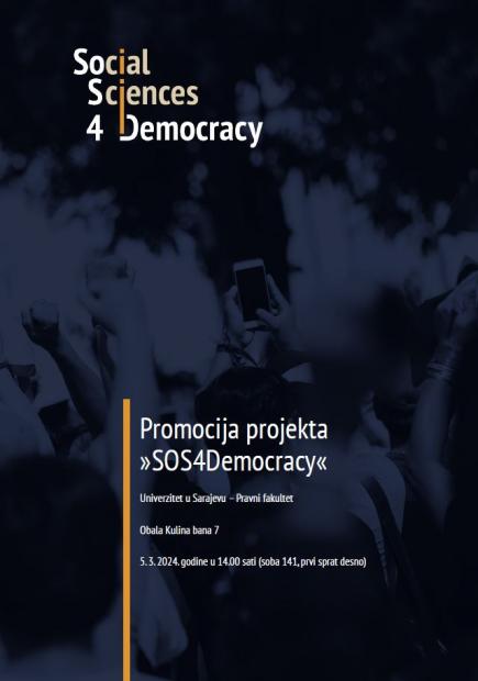 Poziv na promociju Horizon Europe projekta "SOS4Democracy" 