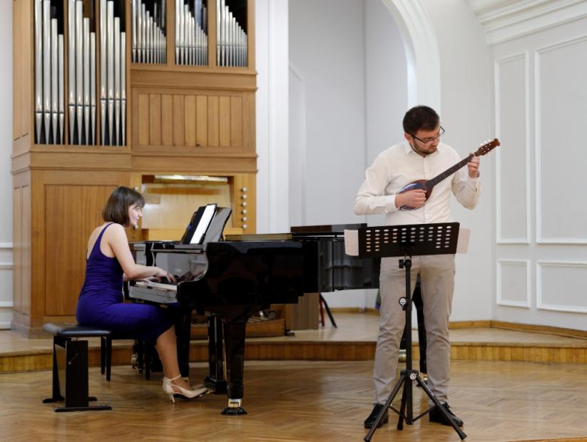 Franjo Pećarić (bisernica) i Brigita Vilč (klavir) nastupili na Muzičkoj akademiji UNSA