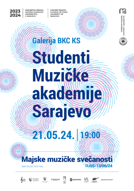 Koncert studenata Muzičke akademije UNSA u okviru 17. izdanja festivala Majske muzičke svečanosti 