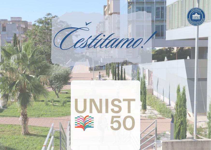 Čestitka Sveučilištu u Splitu u povodu 50. godišnjice
