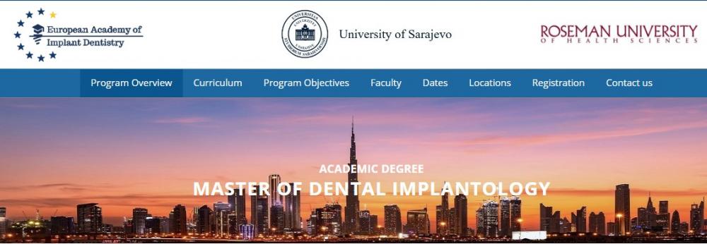 Saradnja Stomatološkog fakulteta UNSA sa Roseman University College of Dental Medicine i European Academy of Implant Dentistry