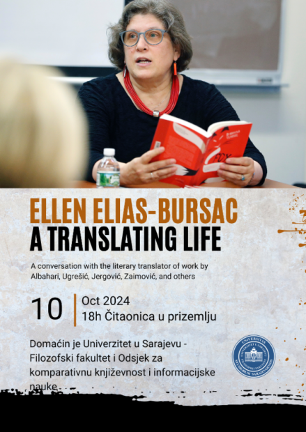 NAJAVA | "A Translating Life" – Razgovor s Ellen Elias-Bursać