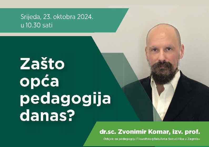 Gostujuće predavanje prof. dr. Zvonimira Komara na Filozofskom fakultetu UNSA