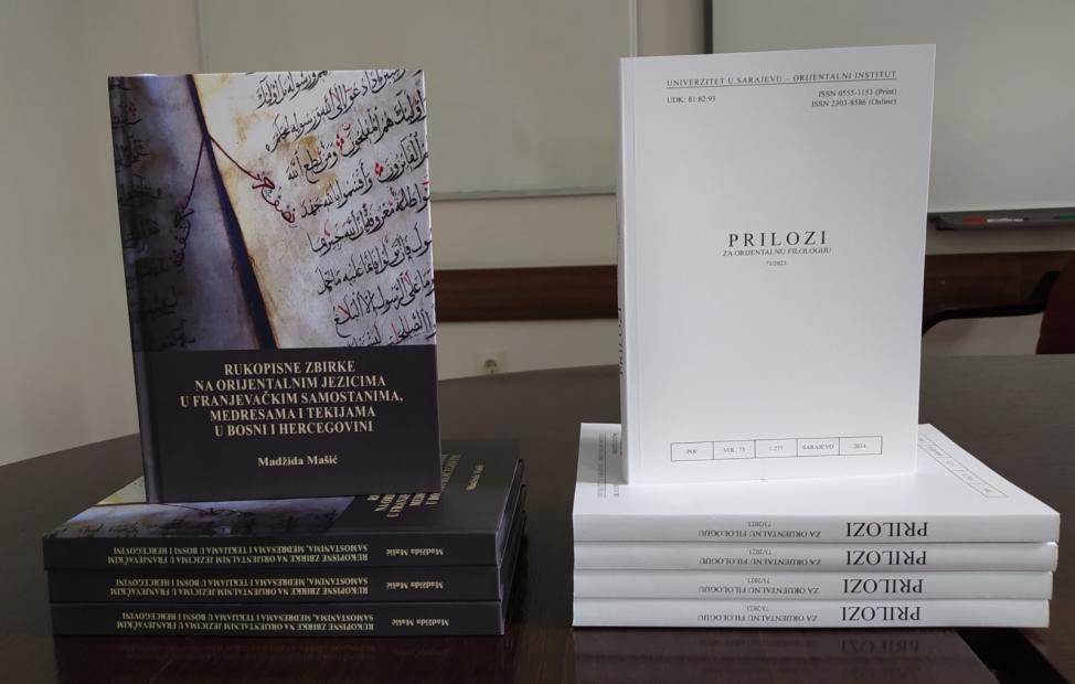 Objavljena dva nova izdanja Orijentalnog instituta Univerziteta u Sarajevu