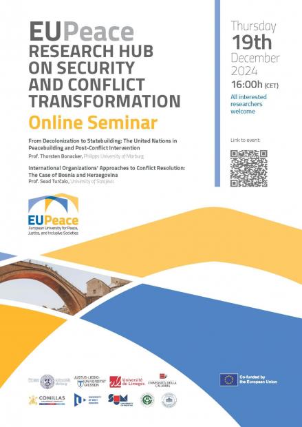 Online seminar on the role of International Organisations in Peacebuilding and Postconflict Reconstruction