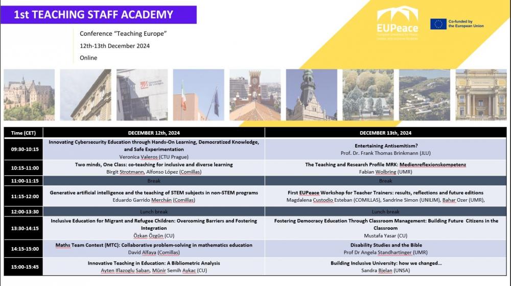 First edition of the Teaching Staff Academy | December 10 to 13 | Online