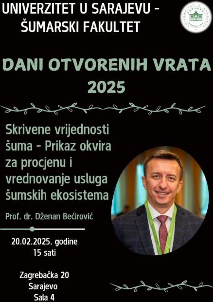 Predavanje: "Skrivene vrijednosti šuma - Prikaz okvira za procjenu i vrednovanje šumskih ekosistema"