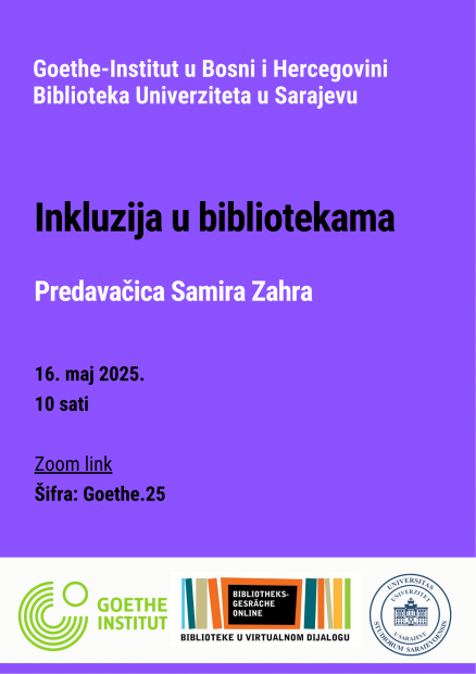 Biblioteke u virtualnom dijalogu – BiH/Njemačka