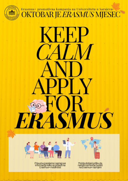 Oktobar je Erasmus+ mjesec na Univerzitetu u Sarajevu