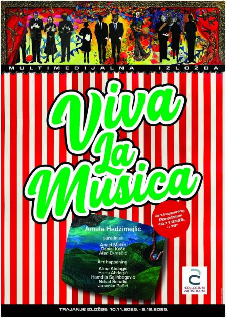 Izložba “Viva La Musica” profesorice Amele Hadžimejlić