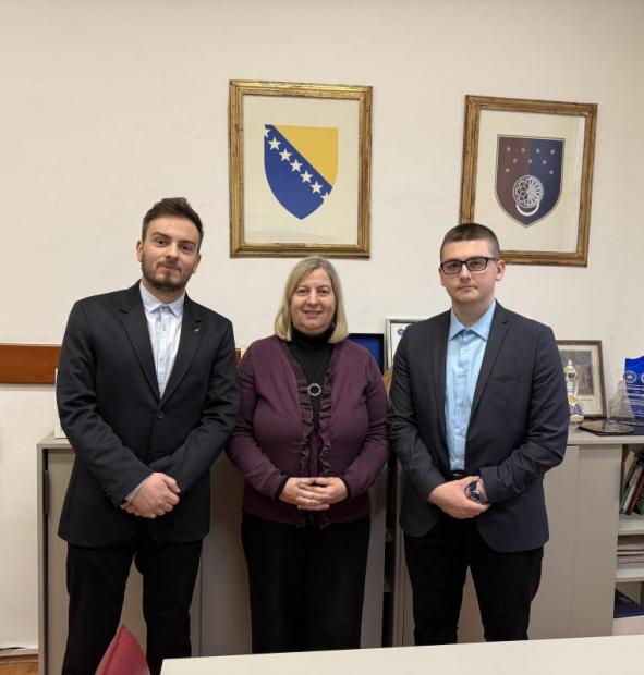 Ministrica Bošković razgovorala s novoizabranim rukovostvom Studenskog parlamenta Univerziteta u Sarajevu