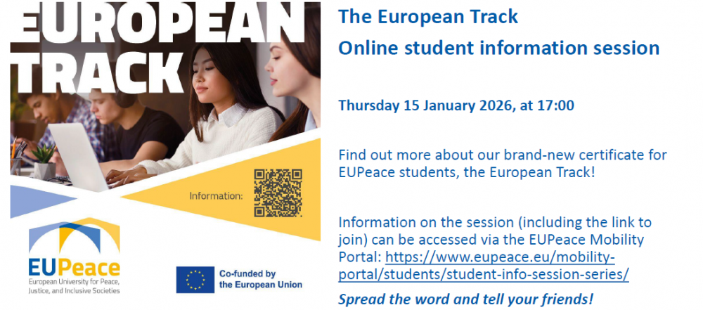 Studentska info online sesija – European track