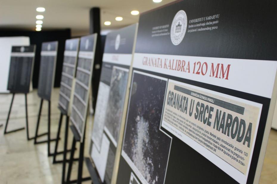 U Bosanskom kulturnom centru otvorena izložba „ZLOČINI NA MARKALAMA: Ubijanje i ranjavanje civila - suđenje zločincima, negiranje istine, otpor zaboravu"