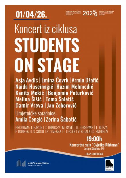 Students on Stage II