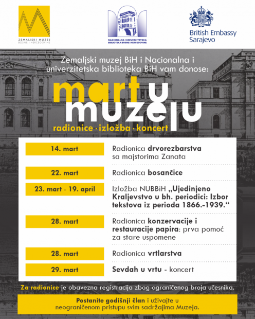 Mart u Zemaljskom muzeju Bosne i Hercegovine