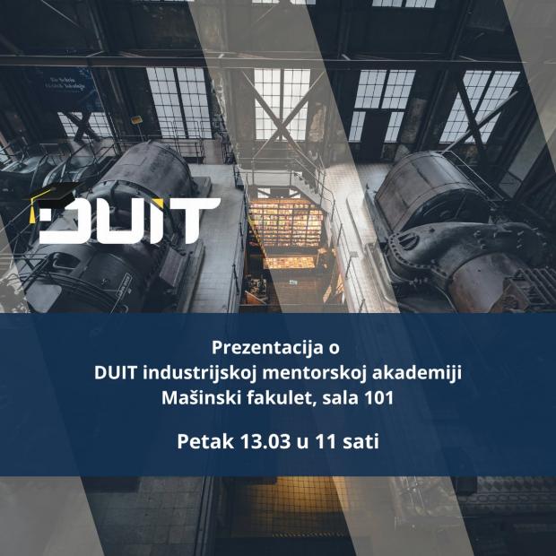 Prezentacija studenta Odsjeka za Industrijsko inžinjerstvo i menadžment Armina Adžovića o Industrijskoj mentorskoj akademiji