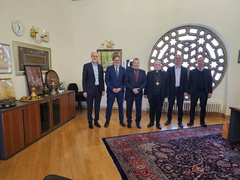 Delegacija Njemačke biskupske konferencije predvođena biskupom dr. Bertramom Meierom posjetila Fakultet islamskih nauka UNSA