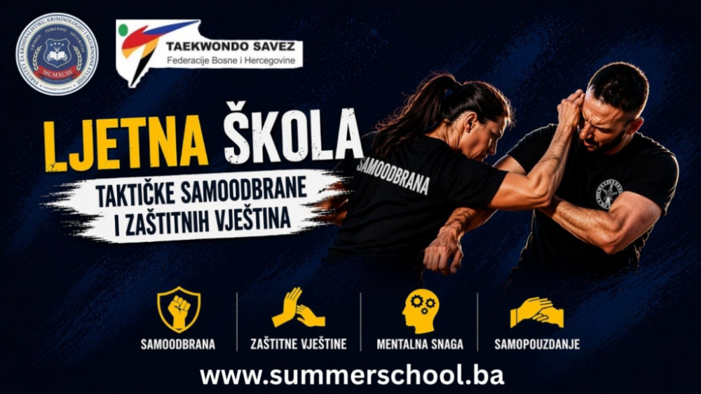 Fakultet za kriminalistiku, kriminologiju i sigurnosne studije UNSA | Ljetna škola taktičke samoodbrane i zaštitnih vještine