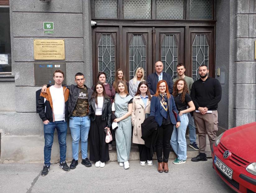 Fakultet za kriminalistiku, kriminologiju i sigurnosne studije UNSA | Praktična nastava studenata druge godine