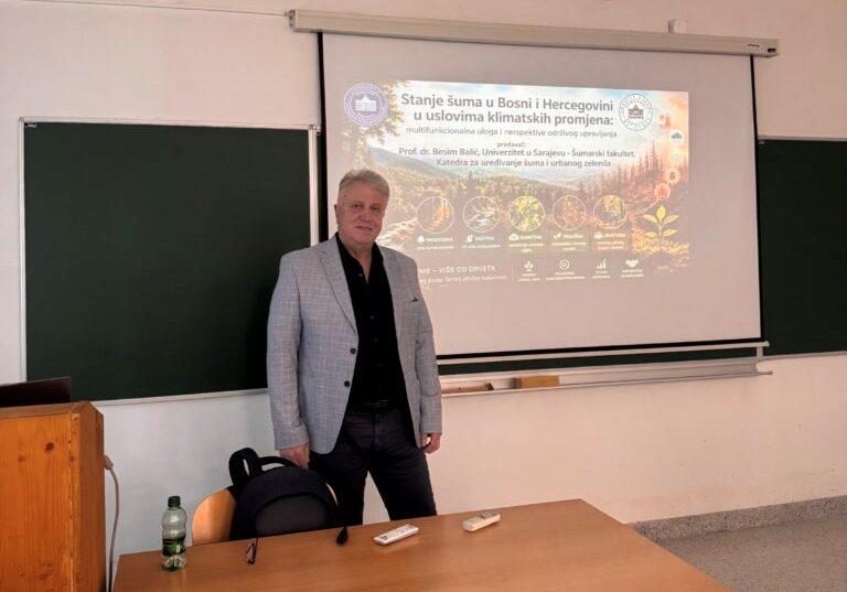 Popularno-naučno predavanje „Stanje šuma u Bosni i Hercegovini u uslovima klimatskih promjena: multifunkcionalna uloga i perspektive održivog upravljanja“ u okviru Dana otvorenih vrata Šumarskog fakulteta UNSA