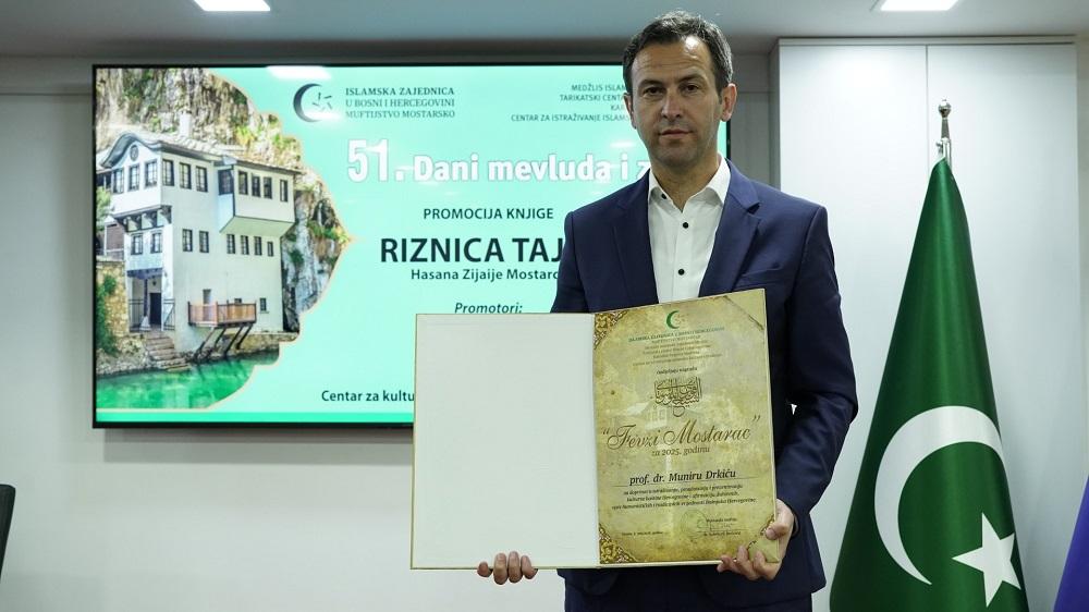 Prof. dr. Munir Drkić dobitnik nagrade "Fevzi Mostarac"