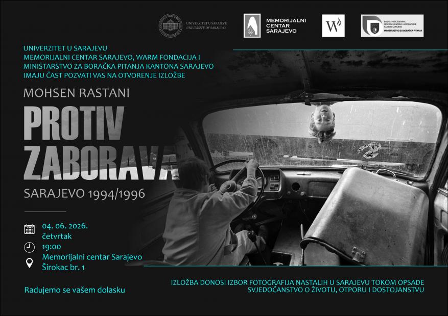 Otvaranje izložbe Mohsena Rastanija | PROTIV ZABORAVA: Sarajevo 1994/1996