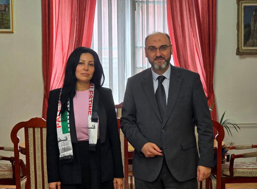 Susret rektora Univerziteta u Sarajevu i ambasadorice Palestine u BiH