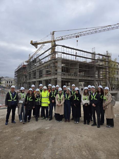 Studenti građevinarstva u stručnoj posjeti gradilištu kompleksa „Europe Square"