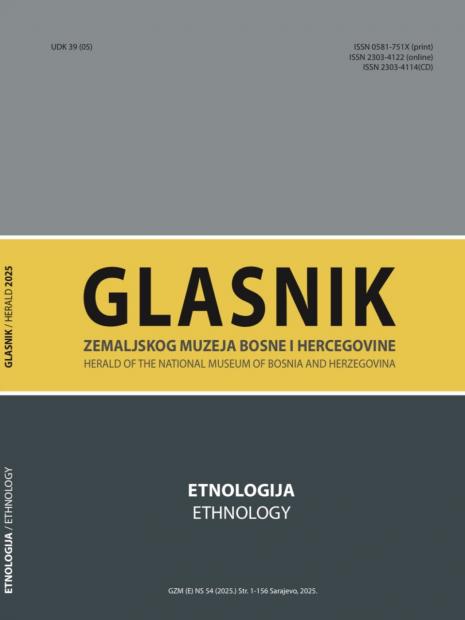 Izašao je novi broj Glasnika Zemaljskog muzeja BiH sveska Etnologija