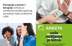 Percepcija prevare i korupcije i kriteriji za utvrđivanje (anti) koruptivnog ponašanja među studentima u Bosni i Hercegovini