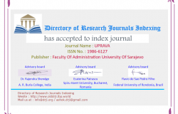 Časopis "Uprava" postao član međunarodne baze Directory of Research Journals Indexing (DRJI)