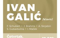 Recital pijaniste Ivana Galića na Muzičkoj akademiji UNSA