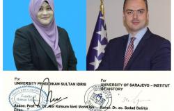 Potpisan Sporazum između Instituta za historiju UNSA i Fakulteta za humanističke nauke Univerziteta Pendidikan Sultan Idris iz Malezije